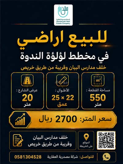 ارض سكنية  للبيع في شرق الرياض، الرياض - أرض سكنية للبيع في حي النظيم، مدينة الرياض