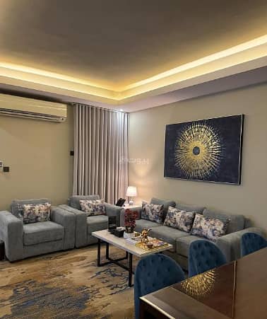 2 Bedroom Flat for Rent in Al Aqrabiyah, Al Khobar - A spacious and comfortable suite with a one-bedroom, living room, and a small kitchen, Unit 1
