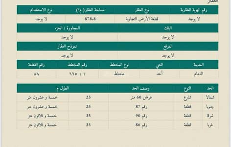 ارض تجارية للبيع في أحد، الدمام - أرض تجارية مميزة للبيع حي أحد – الدمام ارض تجارية للبيع في أحد، الدمام - أرض تجارية مميزة للبيع حي أحد – الدمام
