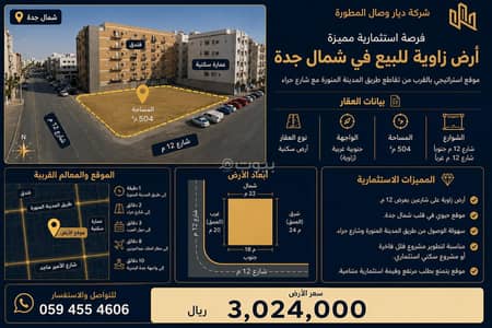 Residential Land for Sale in North Jeddah, Jeddah - Land for sale in Al-Bawadi, Jeddah