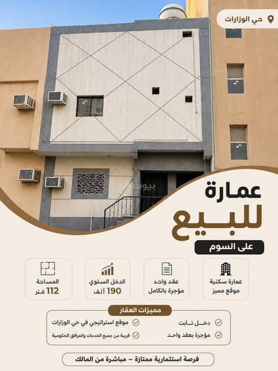 Residential Building for Sale in Central Riyadh, Riyadh - Apartment for sale in Al-Wizarat district