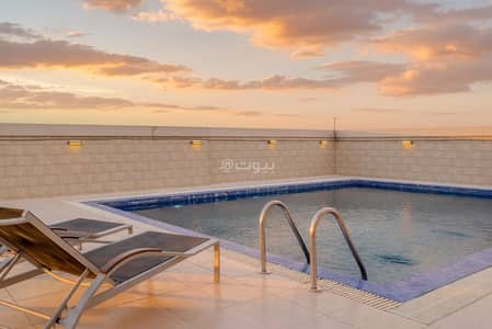فلیٹ 1 غرفة نوم للايجار في شمال الرياض، الرياض - شقة مفروشة بغرفة نوم واحدة في Al Sahafah | مسبح على السطح | بدون عمولة