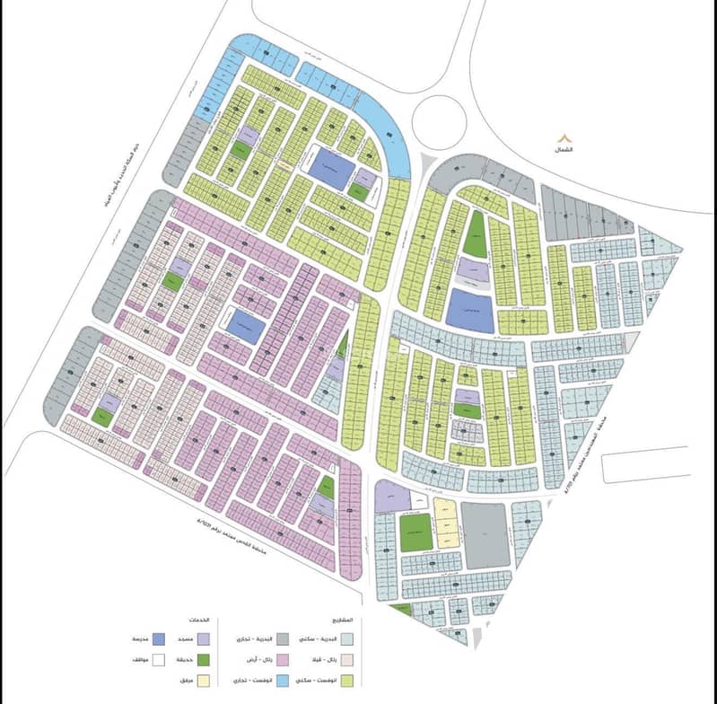 Land for sale in Al-Badriya plan with various sizes Land for sale in Al-Badriya plan with various sizes