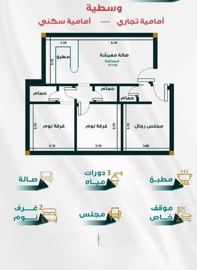 شقة 3 غرف نوم للبيع في شمال جدة، جدة - شقة للبيع في الفيحاء، شمال جدة شقة 3 غرف نوم للبيع في شمال جدة، جدة - شقة للبيع في الفيحاء، شمال جدة