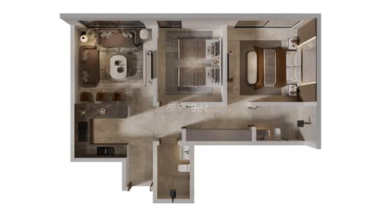 2 Bedroom Apartment for Sale in North Riyadh, Riyadh - Second Floor - Model A20, A21