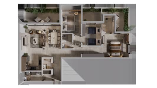 3 Bedroom Apartment for Sale in North Riyadh, Riyadh - Apartment for sale in Tark 116, Al Qirawan, North Riyadh