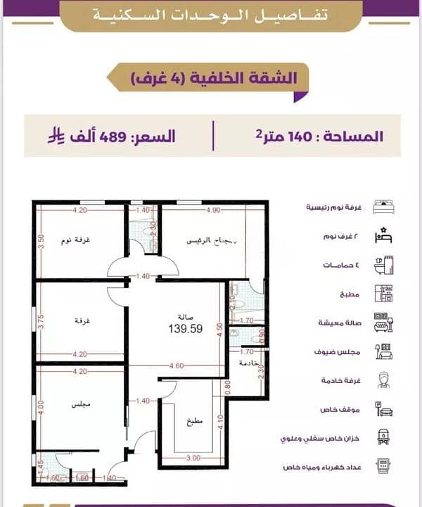 Apartment for Sale in Al Nuzhah, North Jeddah Apartment for Sale in Al Nuzhah, North Jeddah