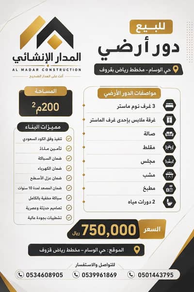 دور 3 غرف نوم للبيع في الوسام، الرياض - للبيع دورين وشقة | حي الوسام – مخطط رياض قروف دور 3 غرف نوم للبيع في الوسام، الرياض - للبيع دورين وشقة | حي الوسام – مخطط رياض قروف