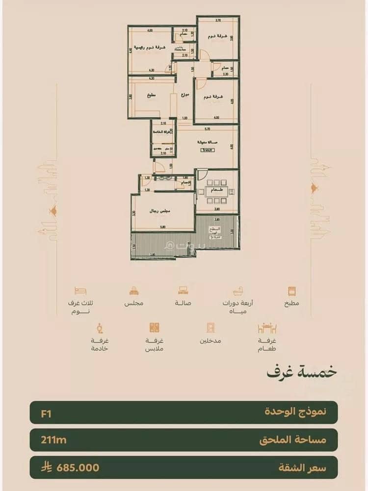 Apartment for sale on Atab Bin Salim Street, Al Faisaliyah District, Jeddah, Makkah Region Apartment for sale on Atab Bin Salim Street, Al Faisaliyah District, Jeddah, Makkah Region