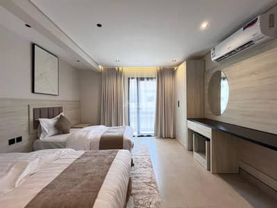 1 Bedroom Apartment for Rent in West Riyadh, Riyadh - For rent: a fully furnished one-bedroom apartment with a living room - Al-Okhdhar, Riyadh | ready for immediate occupancy