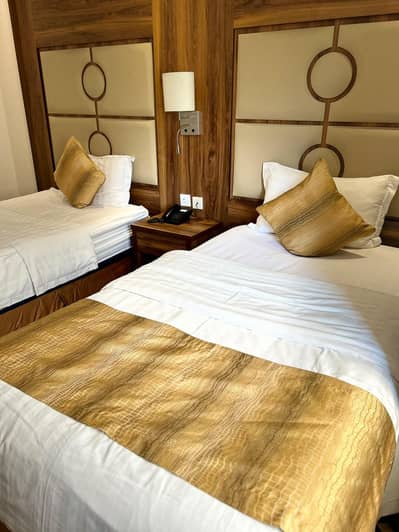 1 Bedroom Apartment for Rent in North Jeddah, Jeddah - Twin room with two single beds unit#3
