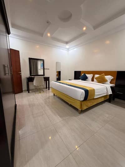 1 Bedroom Apartment for Rent in Al Faisaliyah, Dammam - Apartment with one bedroom, a living room, and a bathroom
