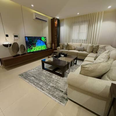 3 Bedroom Flat for Rent in Al-Narjis, Qasirabin Eaqil - 3BR Deluxe modern furniture