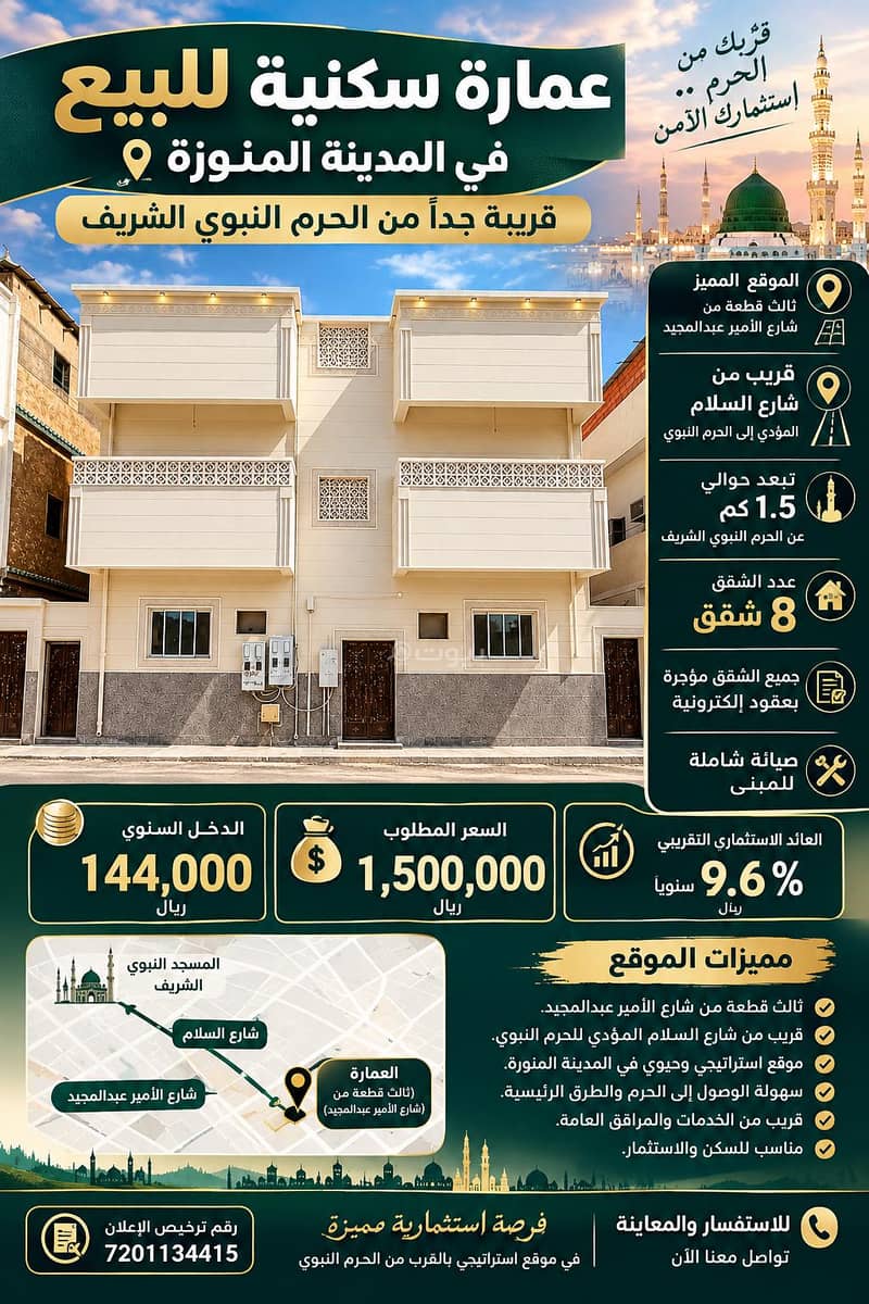 A distinctive investment opportunity near the Prophet's Mosque A distinctive investment opportunity near the Prophet's Mosque