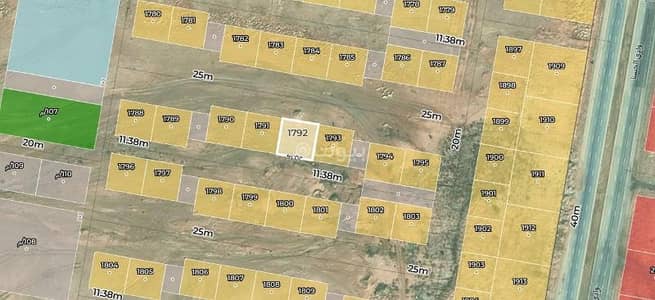 Residential Land for Sale in South Riyadh, Riyadh - Land for sale with an area of 400 square meters and two frontages