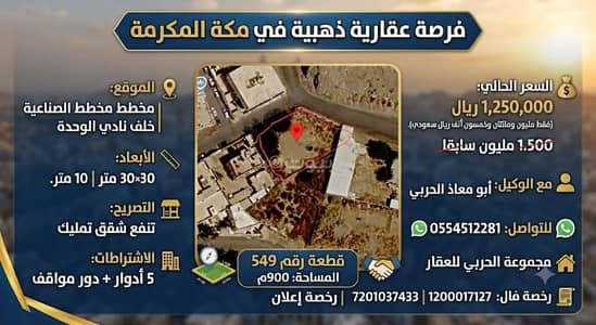Residential Land for Sale in Al Nwwariyah, Makkah - Residential Land For Sale in Al Nwwariyah, Makkah