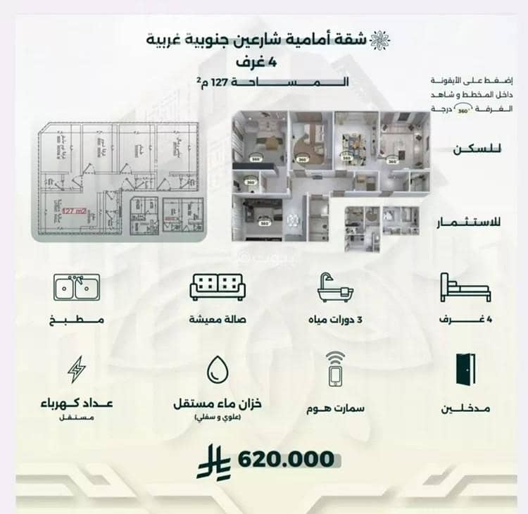 شقة للبيع في شارع احمد زين, حي الروضة, مدينة جدة, منطقة مكة المكرمة شقة للبيع في شارع احمد زين, حي الروضة, مدينة جدة, منطقة مكة المكرمة