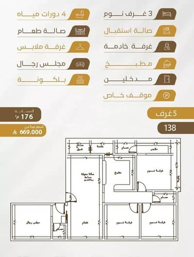 فلیٹ 3 غرف نوم للبيع في شمال جدة، جدة - شقة للبيع في شارع سهل بن حنيف, حي الورود, مدينة جدة, منطقة مكة المكرمة فلیٹ 3 غرف نوم للبيع في شمال جدة، جدة - شقة للبيع في شارع سهل بن حنيف, حي الورود, مدينة جدة, منطقة مكة المكرمة