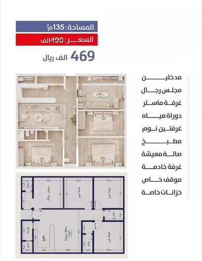 4 Bedroom Apartment for Sale in North Jeddah, Jeddah - Apartment for Sale in Al Rabwa, North Jeddah