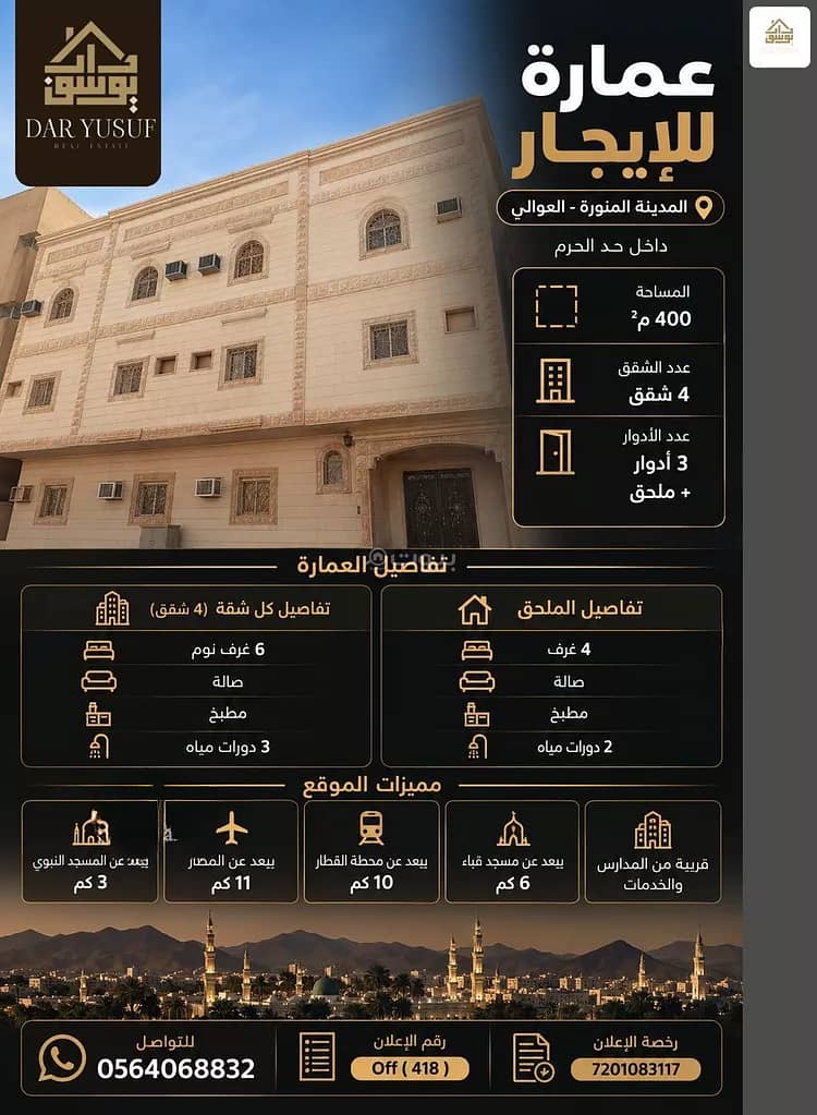 Building For Rent in Qurban, Madina Building For Rent in Qurban, Madina