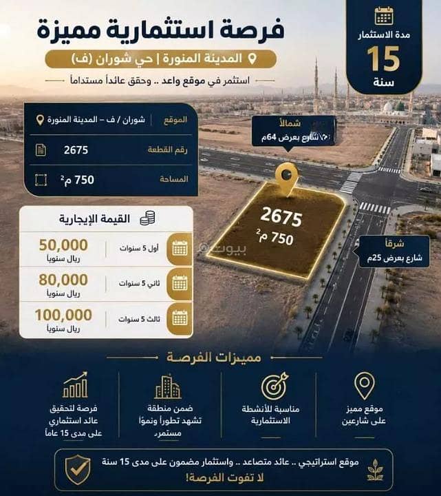 أرض للإيجار في حي نبلاء، المدينة المنورة أرض للإيجار في حي نبلاء، المدينة المنورة