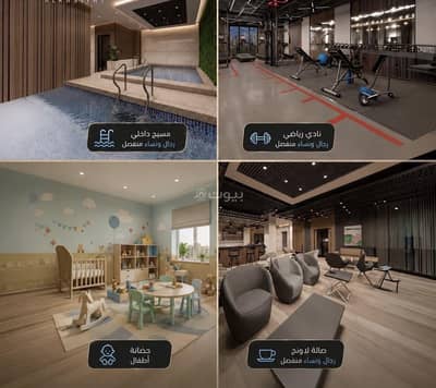 3 Bedroom Flat for Sale in North Jeddah, Jeddah - A luxurious apartment with a hotel-like character for sale in Al-Worada district, Jeddah, near Andalus Mall, Al-Habib Hospital, and vibrant streets such as Al-Sabaaheen (the Seventy) and Palestine Street.