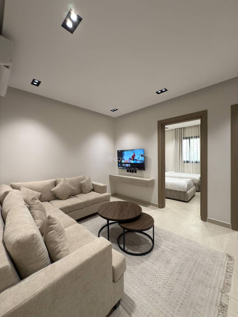Two bedrooms and a furnished living room Two bedrooms and a furnished living room