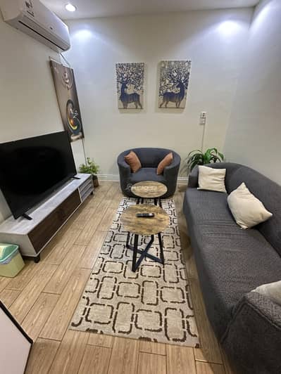 1 Bedroom Flat for Rent in East Riyadh, Riyadh - Apartment for rent in Riyadh, Granada district, furnished bedroom and living room