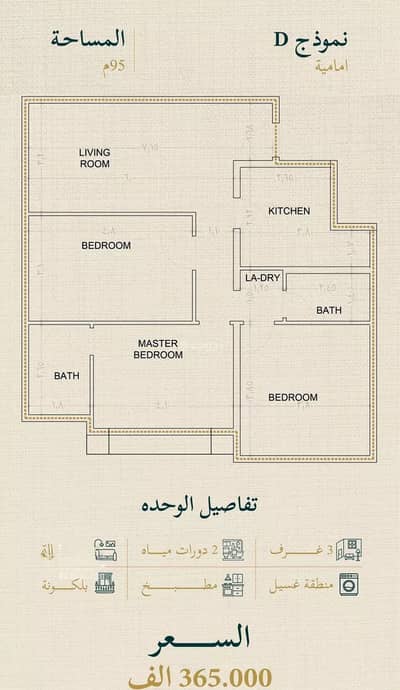 2 Bedroom Apartment for Sale in North Jeddah, Jeddah - Apartment For Sale in Al Sulaymaniyah, Jeddah