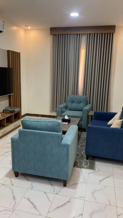 1 Bedroom Apartment for Rent in Ad Diyafah, Najran - Room lounge kitchen with two single beds Unit # 2