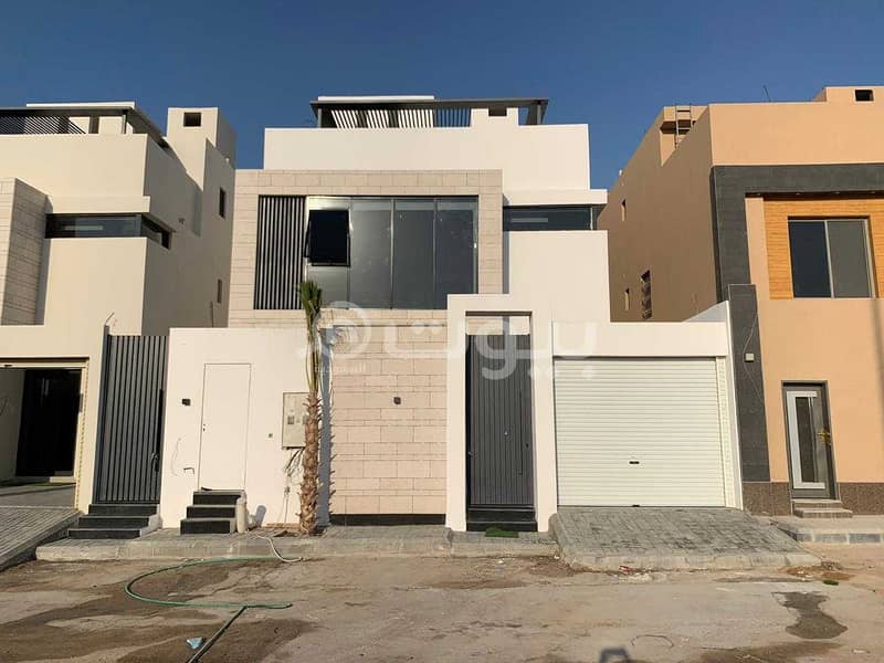 Modern villa and apartment with park for sale in Al Narjis, North Riyadh