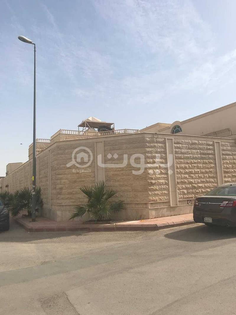Corner villa for sale in Al Wurud, north of Riyadh