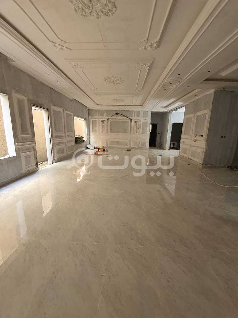 Villa stairway in hall and 2 apartment for sale in Al Arid, North of Riyadh
