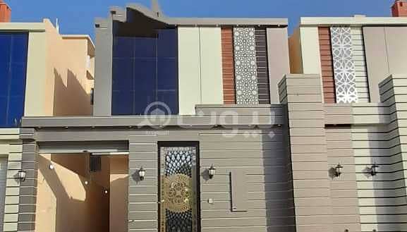 For sale a new luxury villa stairs hall in Al Hazm, West Riyadh