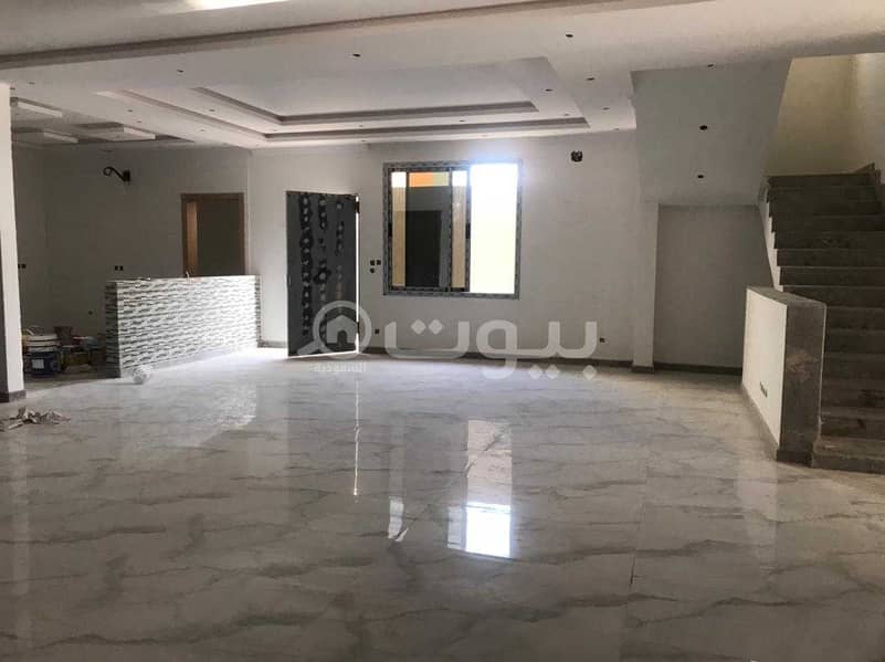 For sale new villa | stairs in the hall and 2 apartments in Laban, West Riyadh
