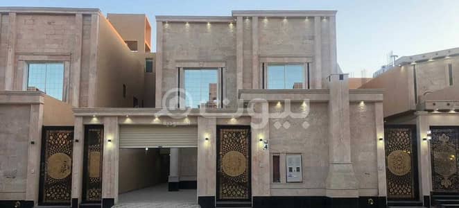 5 Bedroom Villa for Sale in Riyadh, Riyadh Region - For sale new villa stairs in the hall and apartment in Okaz, south of Riyadh
