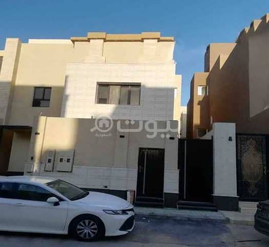 Villa staircase Hall with 2 apartments for sale in Al Arid, North Riyadh
