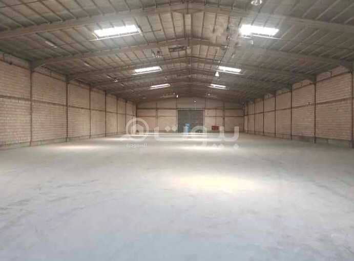 Warehouse 1776 sqm for rent in Al Mishal, south of Riyadh