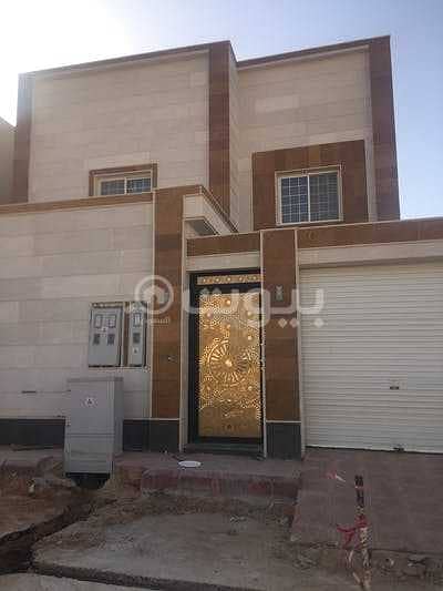 Villa Stairs in the hallway with two apartments for sale in Al Mahdiyah - west Riyadh