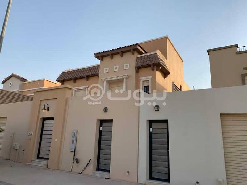 Villa with internal staircase for rent in Al Narjis, North of Riyadh