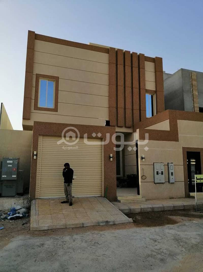For sale luxury villa stairs in hall and two apartments in Al Qirawan, Riyadh
