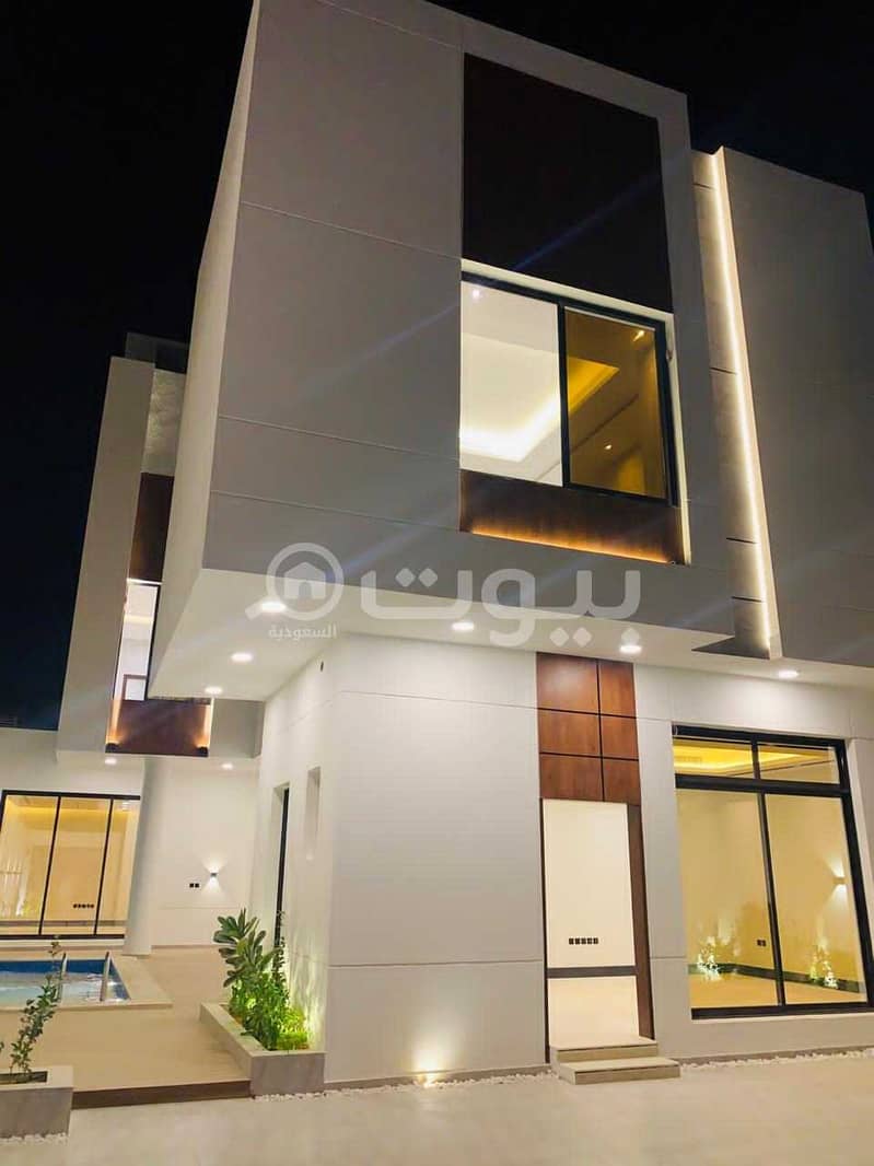 Modern Villa with a Pool For Sale In Al Malqa, North Riyadh