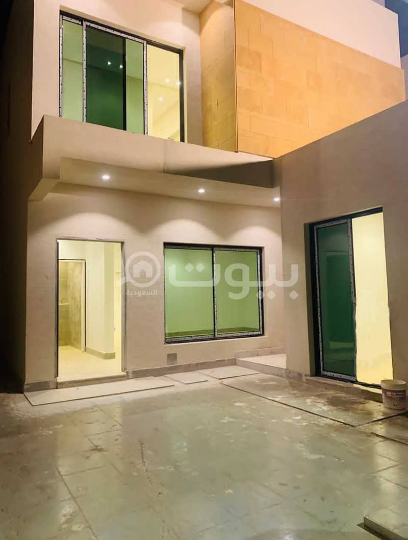 Modern Villa stairs in the hall and 2 apartments for sale in Al Arid, North of Riyadh