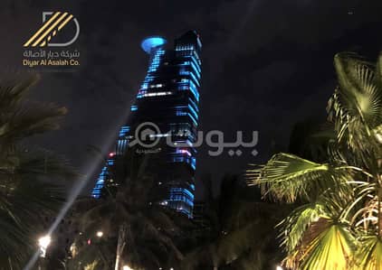 Office for Rent in Jeddah, Western Region - Luxury Offices with sea views in Headquarter Business Park Tower for rent in Al Shati North Of Jeddah