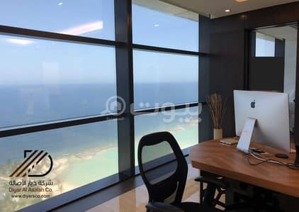 Office for Rent in Jeddah, Western Region - Luxury Office with Sea View For Rent in Al Shati - Jeddah