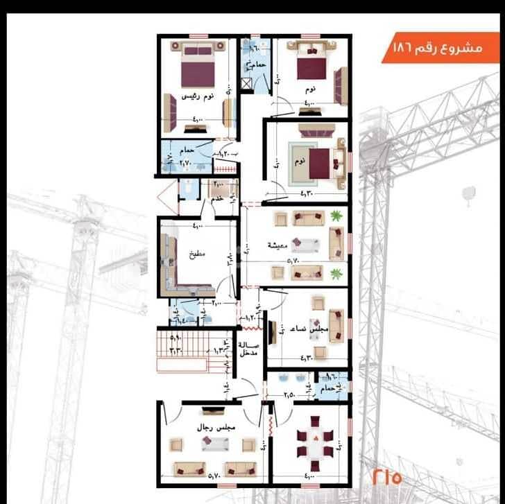 Apartment For Sale In Al Taiaser Scheme, North Jeddah