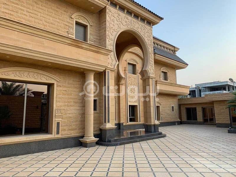 Spacious Luxury palace + 2 villas with a pool for sale in Hittin North Of Riyadh