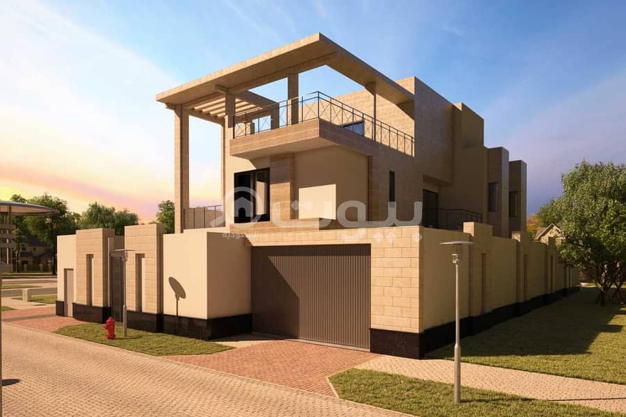 Modern Villa with a park and pool for sale in Al Rabi, North of Riyadh