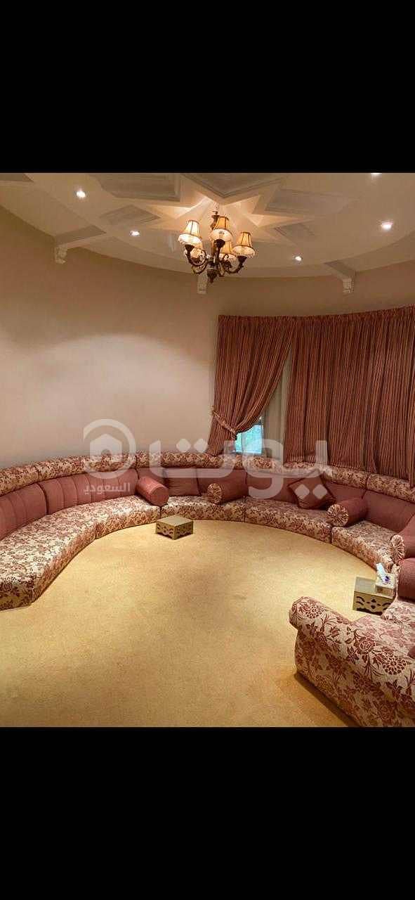 Corner villa stair in the hall for sale in Al Badiah, West Of Riyadh