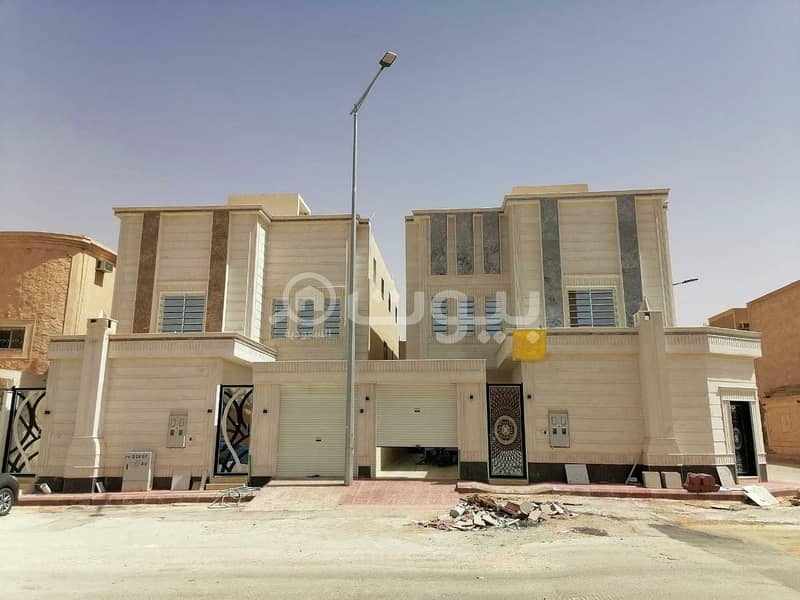 2 Villa staircases, a hall, and a rooftop apartment for sale in Tuwaiq, west of Riyadh